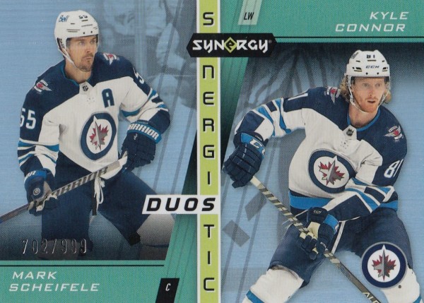 insert karta SCHEIFELE/CONNOR 21-22 Synergy Synergistic Duos Stars /999